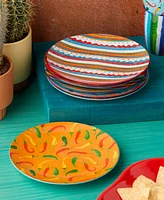 Certified International Caliente Salad Plates, Set of 6, Service for 6