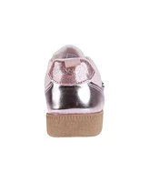 Bebe Little Girls Sparkly with Glitter Patent and Logo Rivets Sneakers