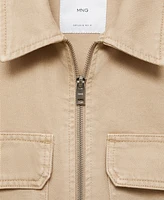 Mango Men's Pockets Detail Denim Jacket