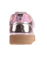 Bebe Little Girls Low Top with Multi Metallic Sneakers