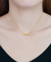 Giani Bernini Mom Pendant Necklace 18k Gold-Plated Sterling Silver (also Silver), 16" + 2" extender, Exclusively at Macy's