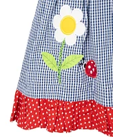 Rare Editions Toddler and Little Girls Lady Bug Seersucker Dress