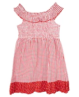 Rare Editions Toddler and Little Girls Cherry Seersucker Dress