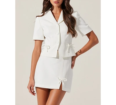 Astr the Label Women's Sophie Short-Sleeve Blazer