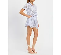 En Saison Women's Brynlee Belted Shorts