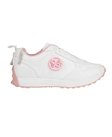 Bebe Little Girls with Medallion and Double Layer Bow at Back Jogger Sneakers