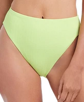 Sanctuary Women's Stay Connected High-Leg High-Rise Bikini Bottoms