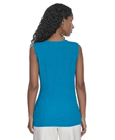 Calvin Klein Women's Textured Twist-Front Blouse