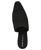 Anne Klein Women's Sianna Knit Block Heel Mules