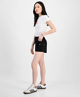 Madden Girl Juniors' High Rise Utility Shorts