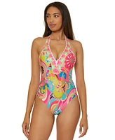 Trina Turk Women's Venus Plunge One-Piece Swimsuit