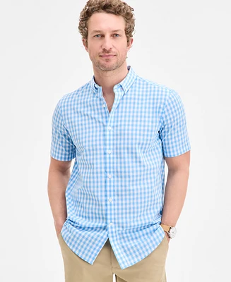 Club Room Men's Woven Gingham Shirt, Exclusively at Macy's