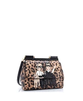 Pre-Owned Dolce & Gabbana Small Family Miss Sicily Bag Patchwork Saffiano Leather
