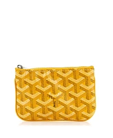 Pre-Owned Goyard Mini Senat Zip Pouch Coated Canvas