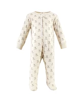 Hudson Baby Boys Cotton Sleep and Play, Teddy Bears, 0-3 Months