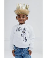 Where The Wild Things Are Little Boys Warner Bros. Max Cozy Sherpa Sweatshirt and Felt Faux Fur Crown