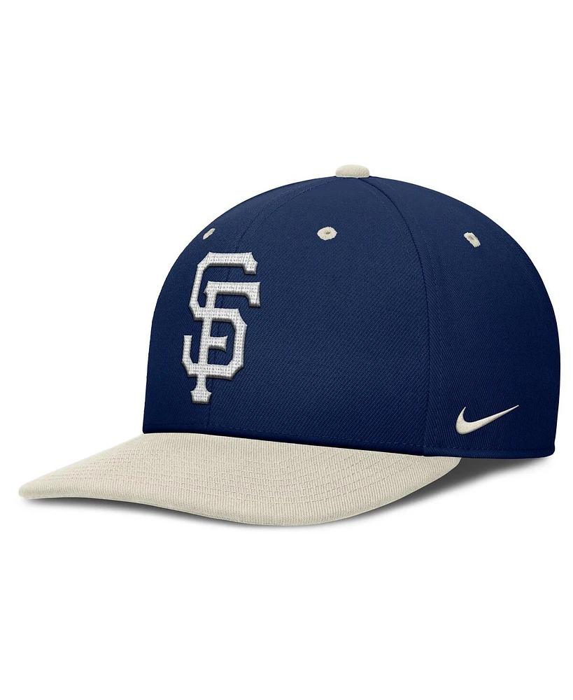 Nike Men's Navy/Cream San Francisco Giants Pro Performance Snapback Hat