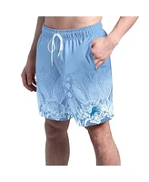 Margaritaville Men's Light Blue Detroit Lions Lagoon Fiesta Swim Shorts