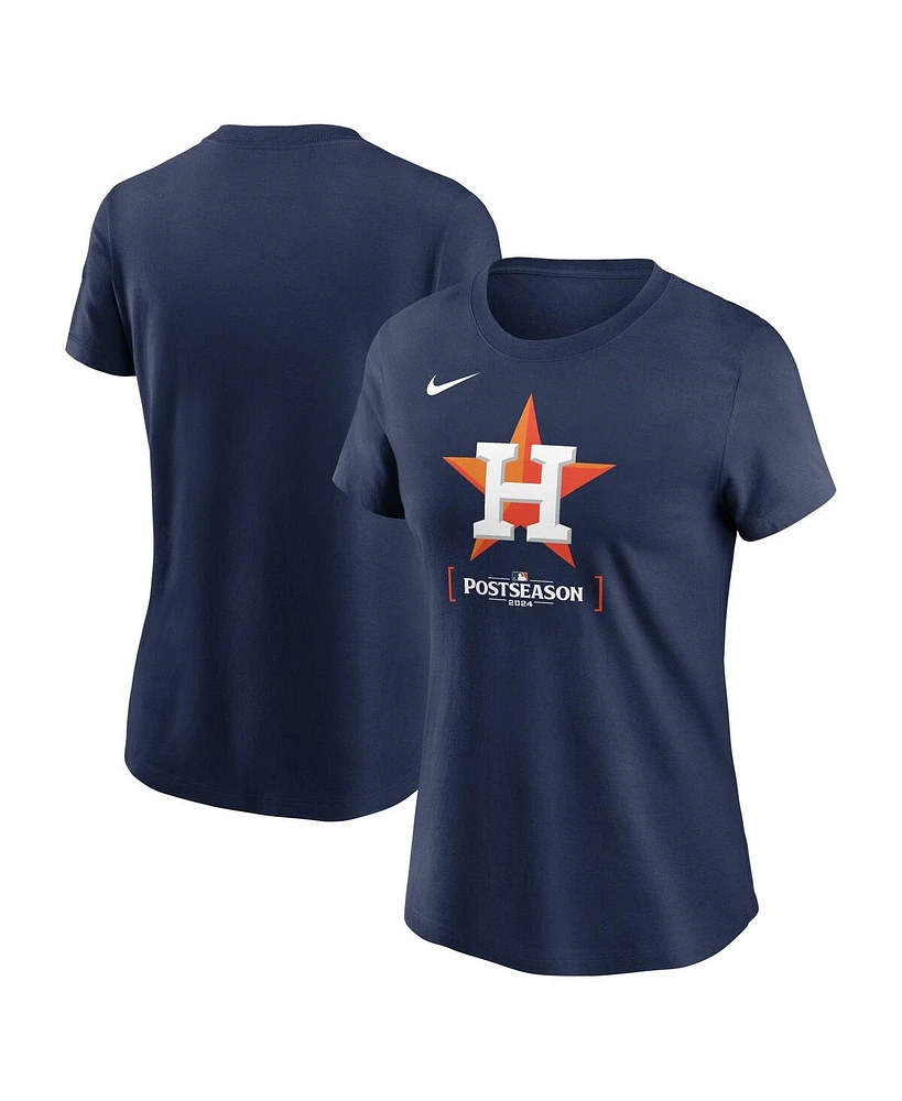 Nike Women's Navy Houston Astros 2024 Mlb Postseason Authentic Collection T-Shirt