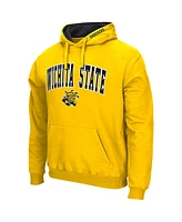 Colosseum Men's Yellow Wichita State Shockers Arch Logo 3.0 Pullover Hoodie
