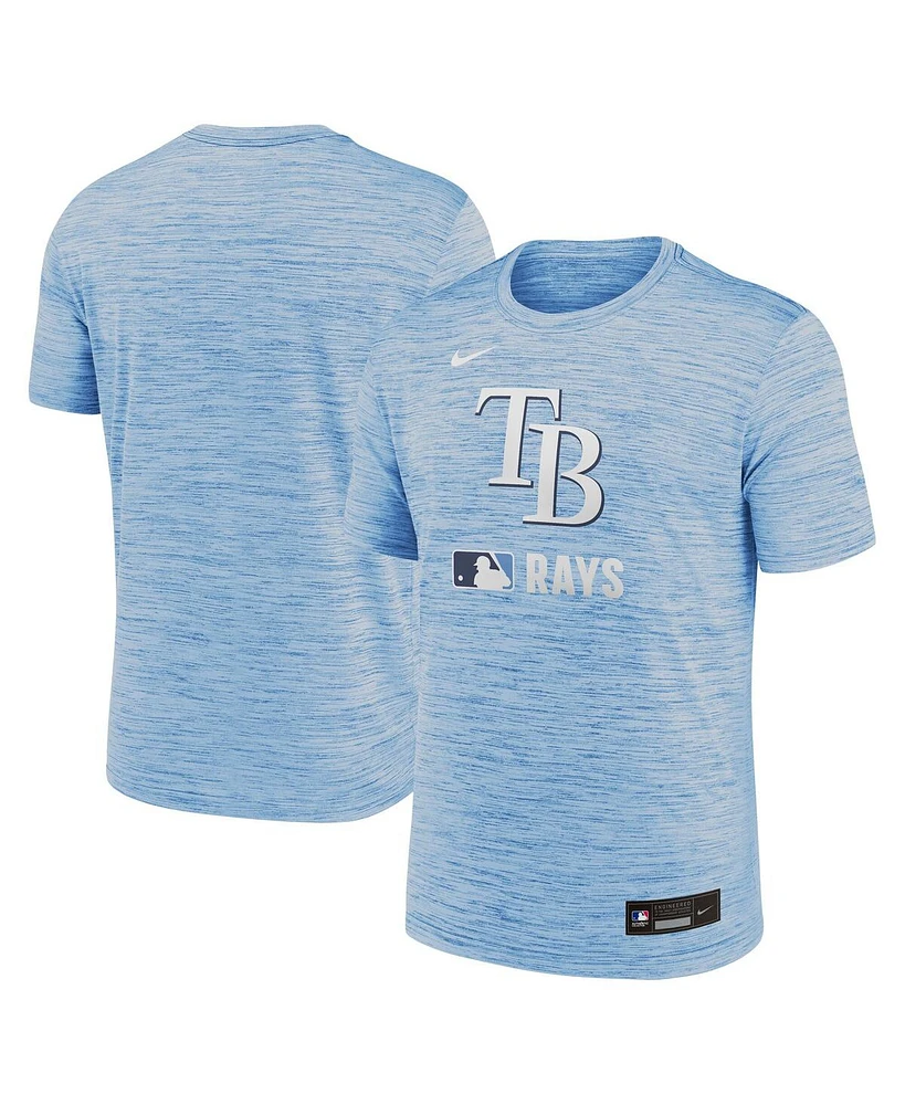 Nike Men's Light Blue Tampa Bay Rays Authentic Collection Velocity Performance Practice T-Shirt