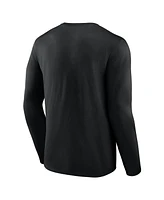 Fanatics Men's Black Los Angeles Kings Headline Long Sleeve T-Shirt