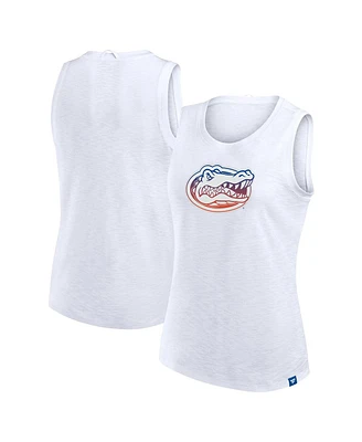 Fanatics Women's White Florida Gators Activate Slub Tank Top