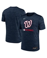 Nike Men's Navy Washington Nationals Authentic Collection Velocity Performance Practice T-Shirt
