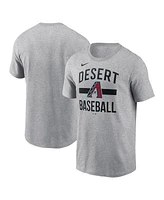 Nike Men's Heather Gray Arizona Diamondbacks Arched T-Shirt