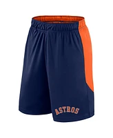 Fanatics Men's Navy/Orange Houston Astros Launch Polyester Shorts