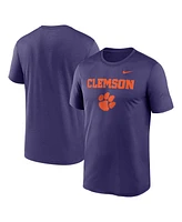 Nike Men's Purple Clemson Tigers Lockup Legend Performance T-Shirt