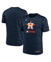 Nike Men's Navy Houston Astros Authentic Collection Velocity Performance Practice T-Shirt
