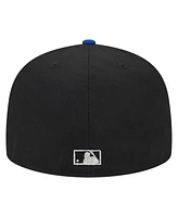 New Era Men's Black Chicago Cubs Metallic Camo 59FIFTY Fitted Hat