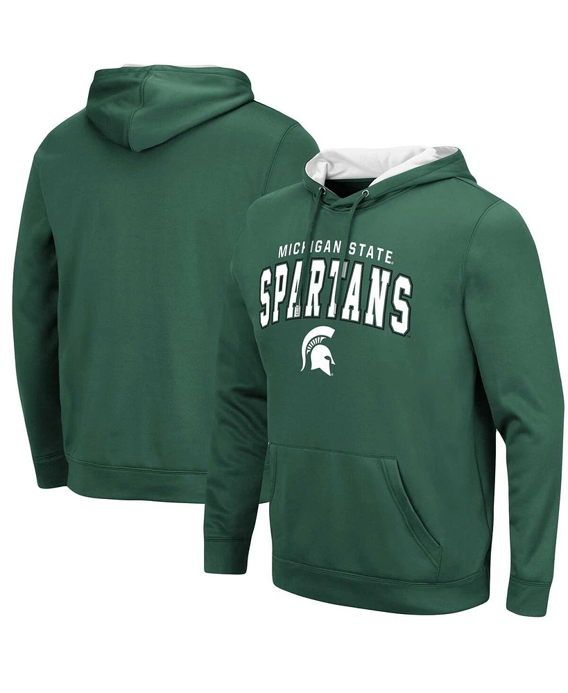 Colosseum Men's Green Michigan State Spartans Resistance Pullover Hoodie
