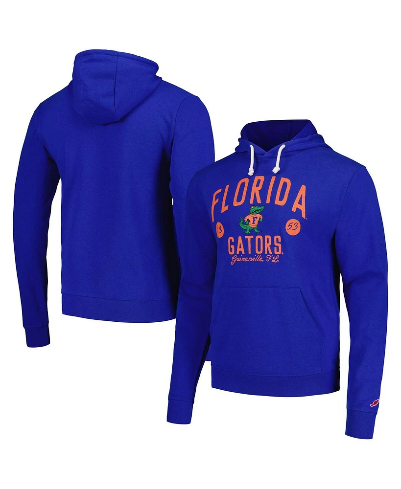League Collegiate Wear Men's Royal Florida Gators Bendy Arch Essential Pullover Hoodie