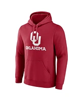 Fanatics Men's Crimson Oklahoma Sooners Team Lockup Pullover Hoodie