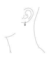 Bling Jewelry Bali Tribal Swirl Hoop Huggie Earrings Oxidized Sterling Silver Multiple Sizes