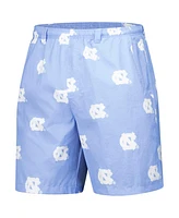 Columbia Men's Carolina Blue North Tar Heels Back Cast Iii Printed Shorts