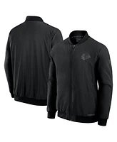 Fanatics Men's Black Chicago Blackhawks Authentic Pro Road Full-Zip Bomber Jacket