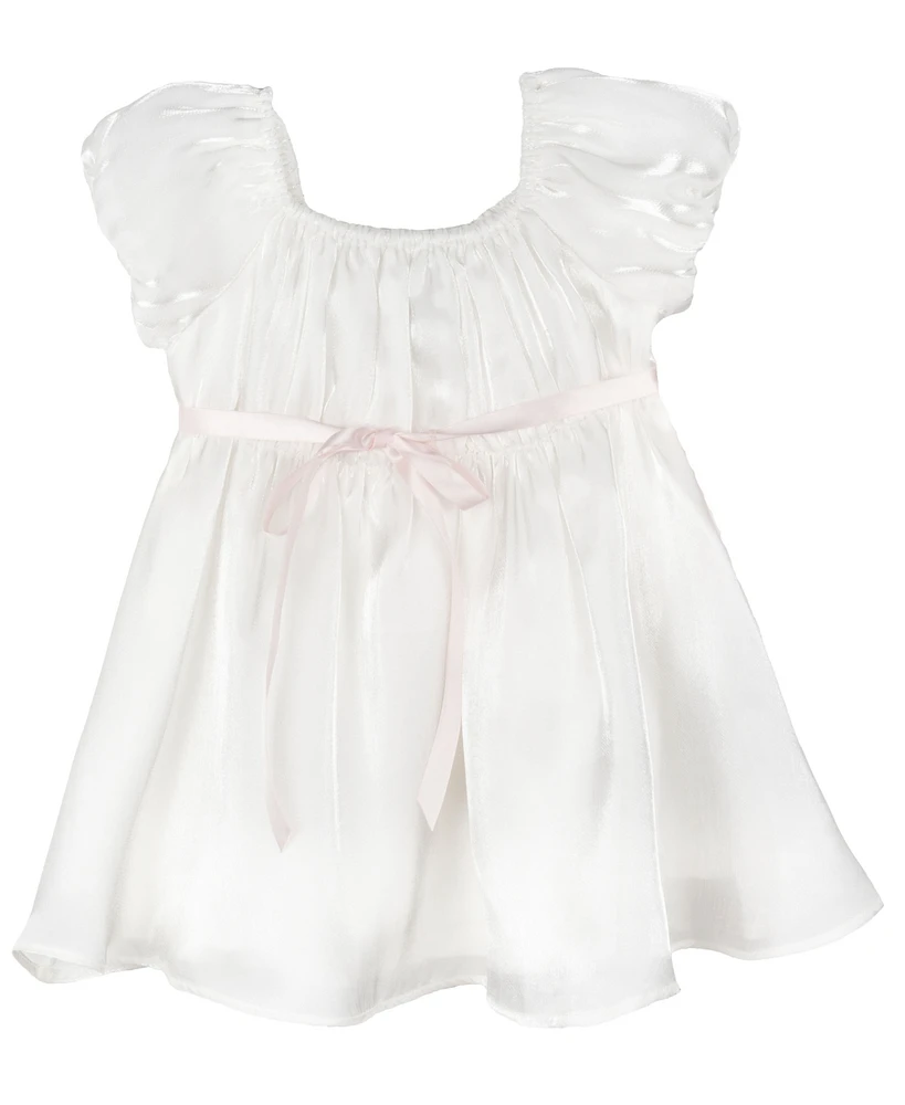 Rare Editions Baby Girls Shimmer Organza Dress