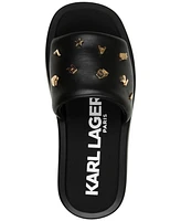 Karl Lagerfeld Paris Women's Opal Studded Sandals