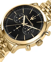 Maserati Men's Chronograph Gold Metal Band Watch, 42mm
