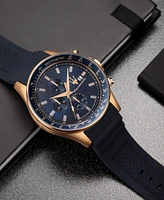 Maserati Men's Chronograph Blue Silicone Watch, 44mm