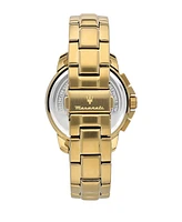 Maserati Men's Date Gold Metal Band Watch, 44mm