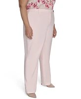 Calvin Klein Plus Modern Fit Mid-Rise Straight Pants