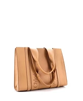 Pre-Owned Chloe Large Woody Tote Leather