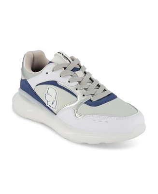 Karl Lagerfeld Paris Men's Side Logo Head Patch Running Sneakers