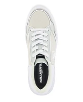 Karl Lagerfeld Paris Men's Side Patch Court Lace Up Sneakers