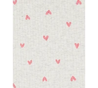 Carter's Toddler Girls Heart-Print Top & Shorts, 2 Piece Set