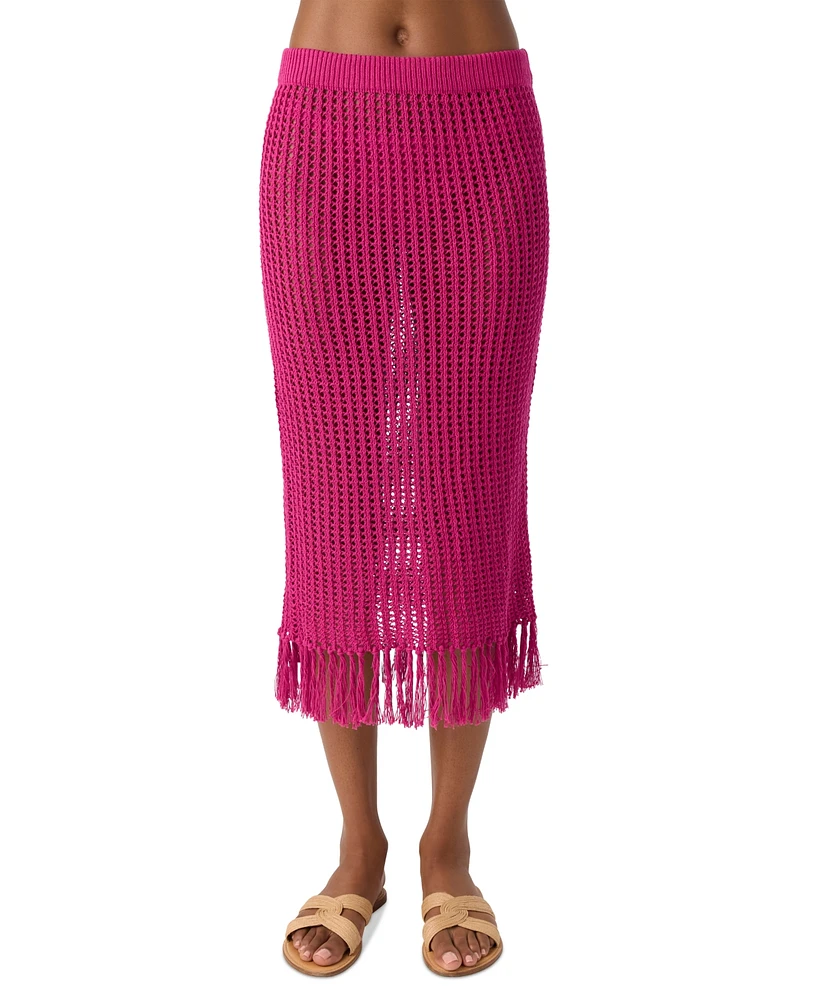 O'Neill Juniors' Pull-On Crochet Skirt Cover-Up
